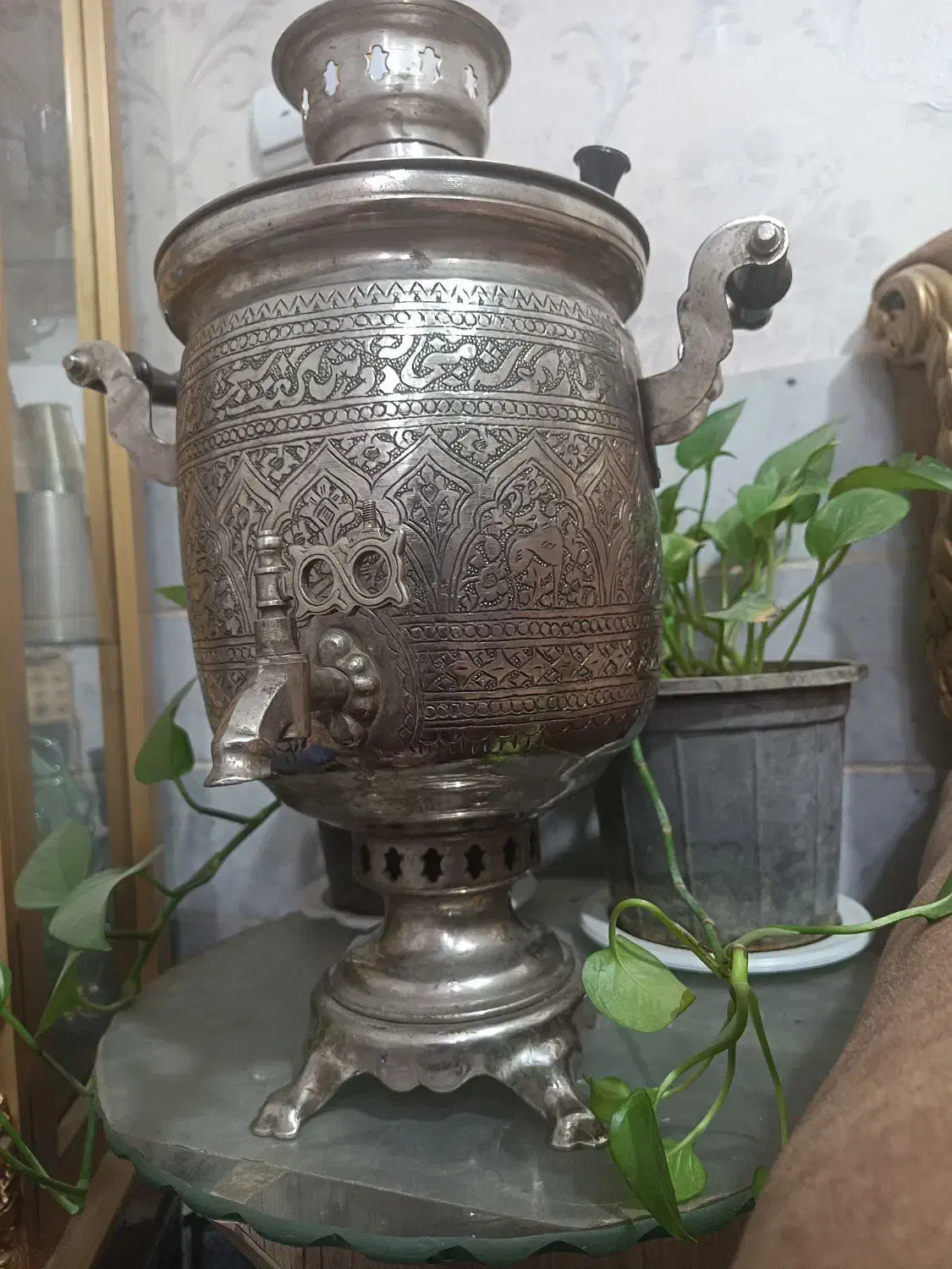 سماور تمام نقش|سماور، چای‌ساز، قهوه‌ساز|بیرجند, |دیوار