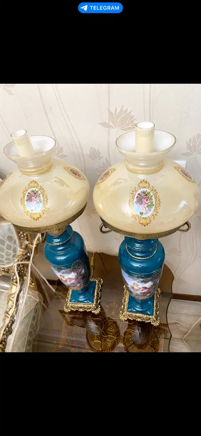 آباژور برنز آنتیک/شمعدان/لوستر RCR /لوستر باکارات|لوستر و چراغ آویز|مشهد, امام رضا (ع)|دیوار