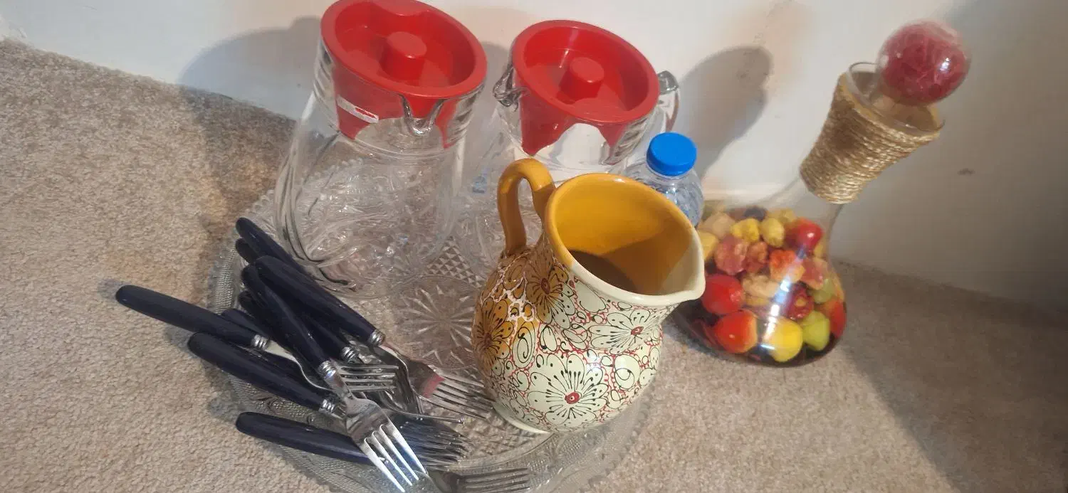 ظروف بشقاب و سینی پارچ قاشق|ظروف سرو و پذیرایی|همدان, |دیوار