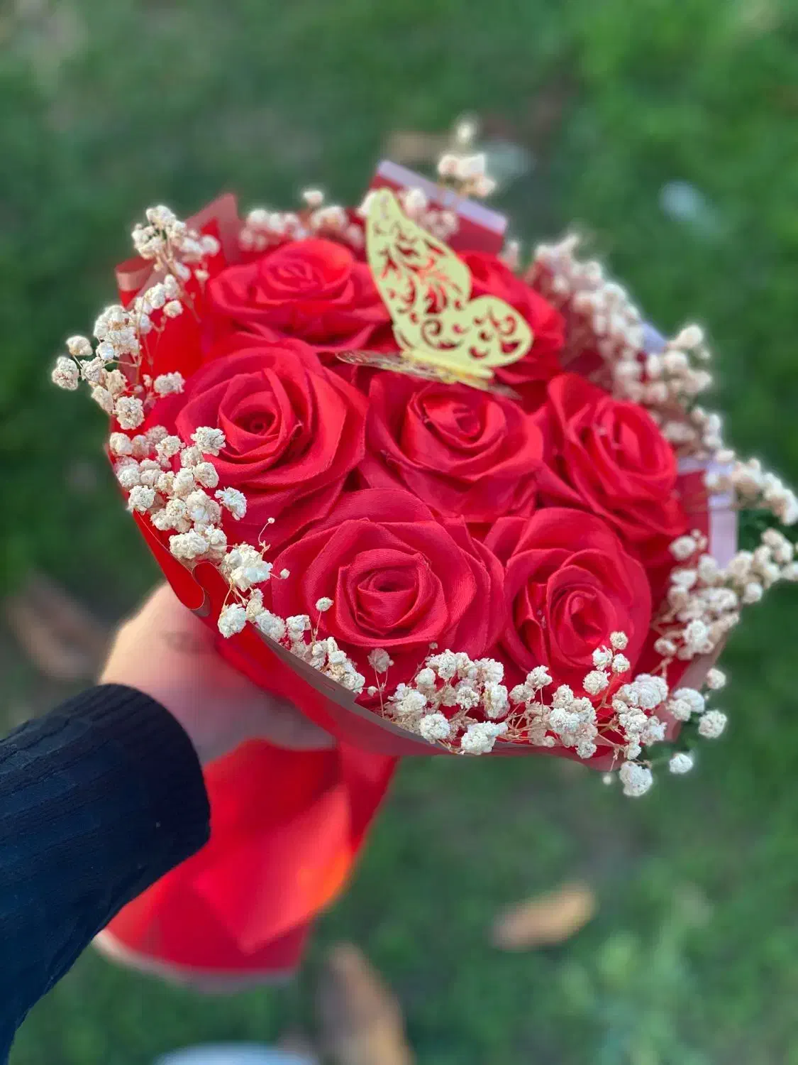 گل روبانی|گل مصنوعی|شاهین دژ, |دیوار