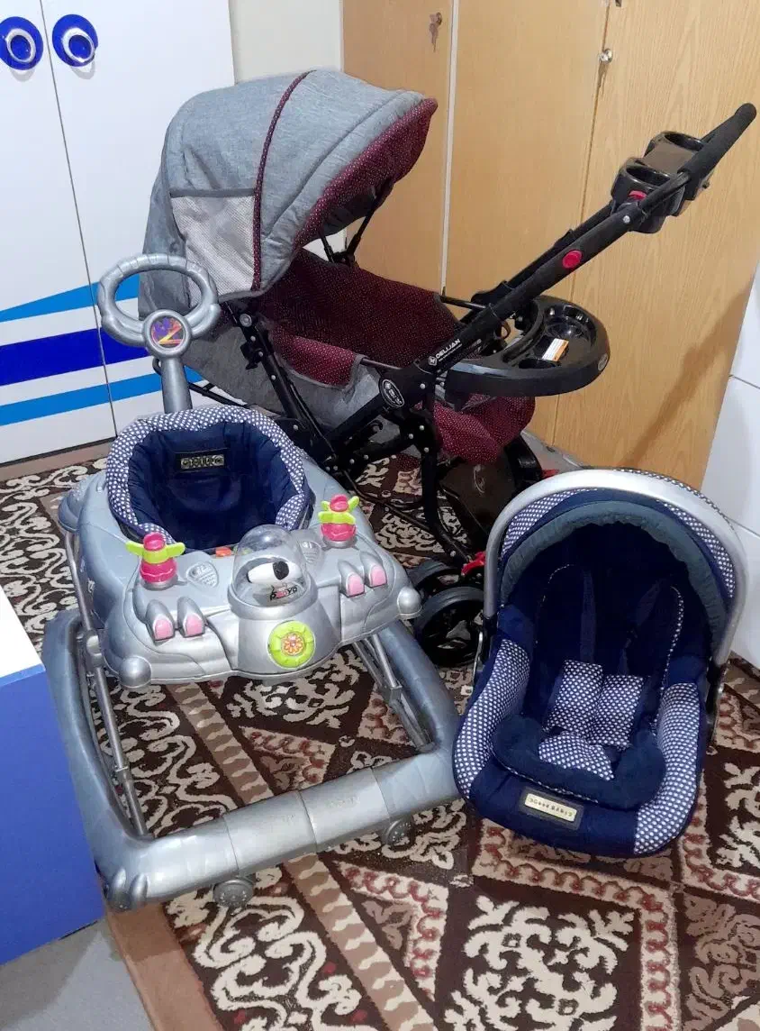 ست تمیز و سالم کالسکه (نو) روروئک و کریر|کالسکه و لوازم جانبی|سهند, |دیوار