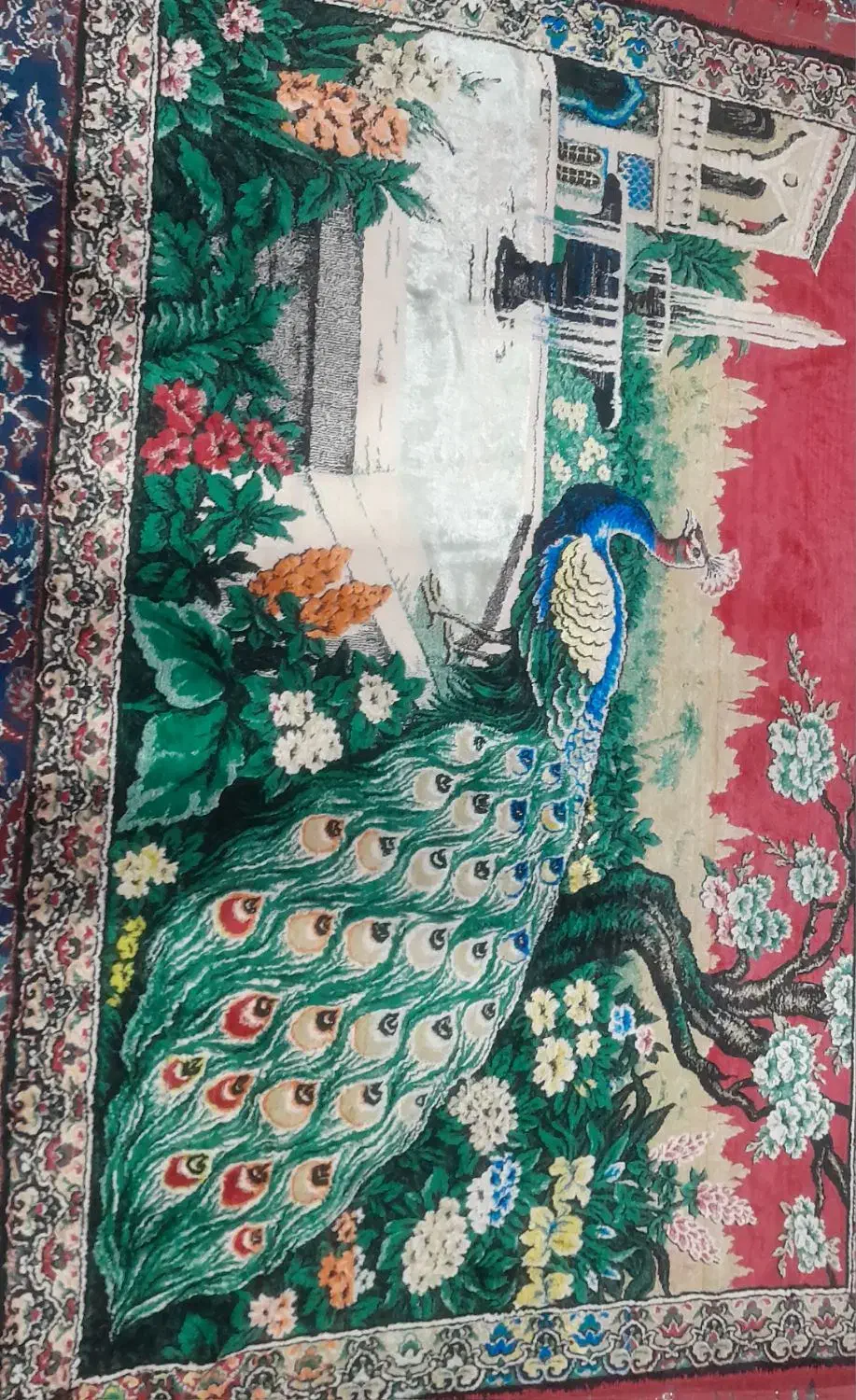 فرش ابریشمی|فرش|ملکان, |دیوار