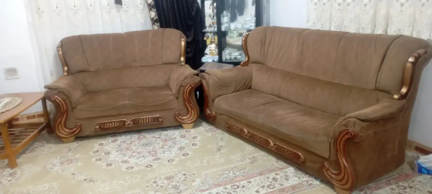 مبل کارکرده 7نفره|مبلمان خانگی و میز عسلی|تویسرکان, |دیوار