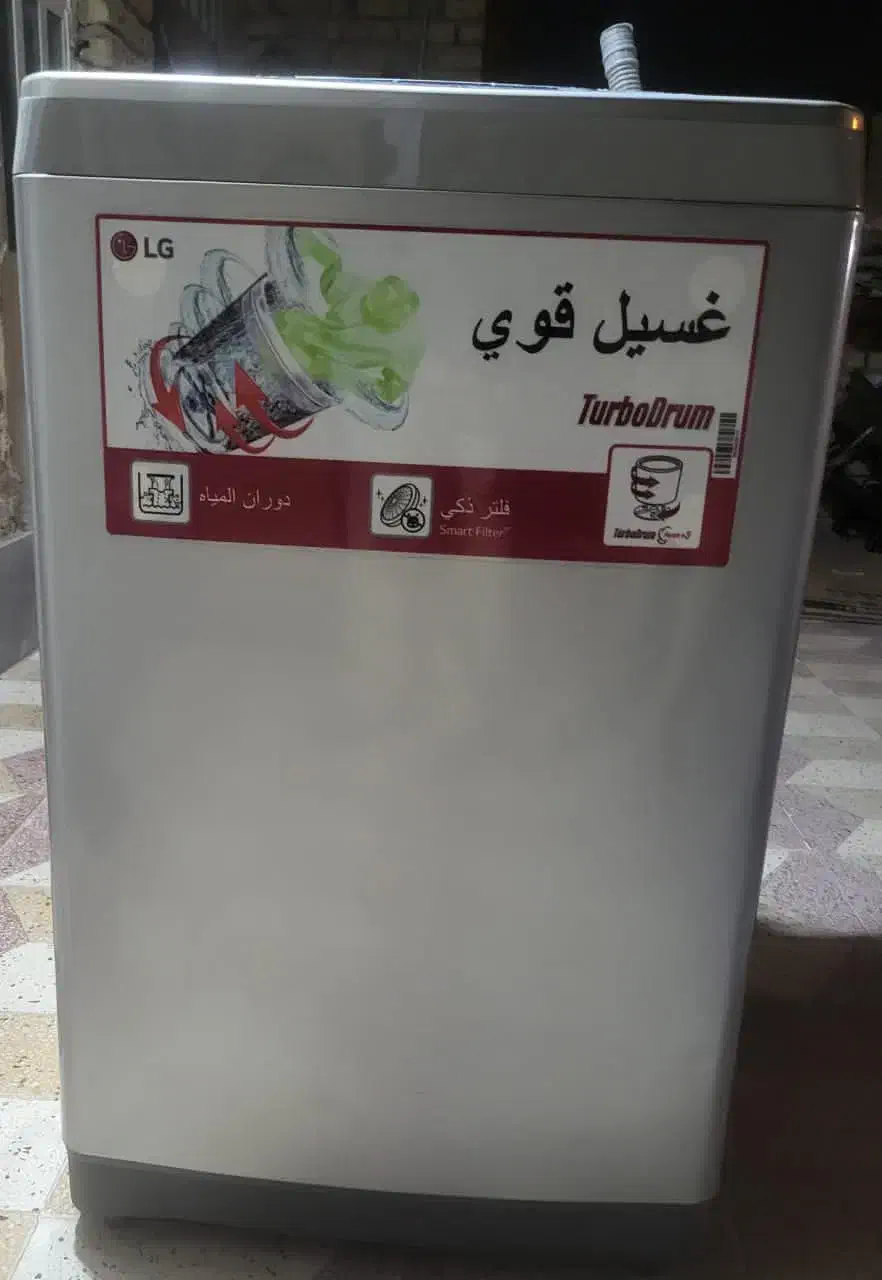 لباسشویی ۸کیلویی تمام اتوماتیک ال جی درب از بالا|ماشین لباسشویی و خشک‌کن لباس|شیراز, پودنک|دیوار