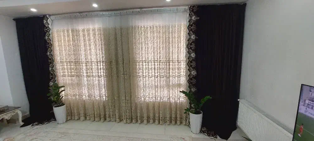 پرده پذیرایی درحدنو.خادم آباد|پرده، رانر، رومیزی|باغستان, |دیوار