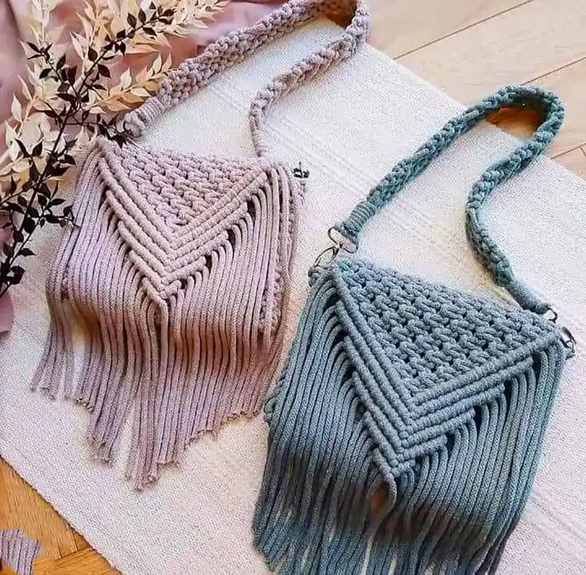 کیف رودوشی مکرومه|کیف، کفش، کمربند|قم, پردیسان|دیوار