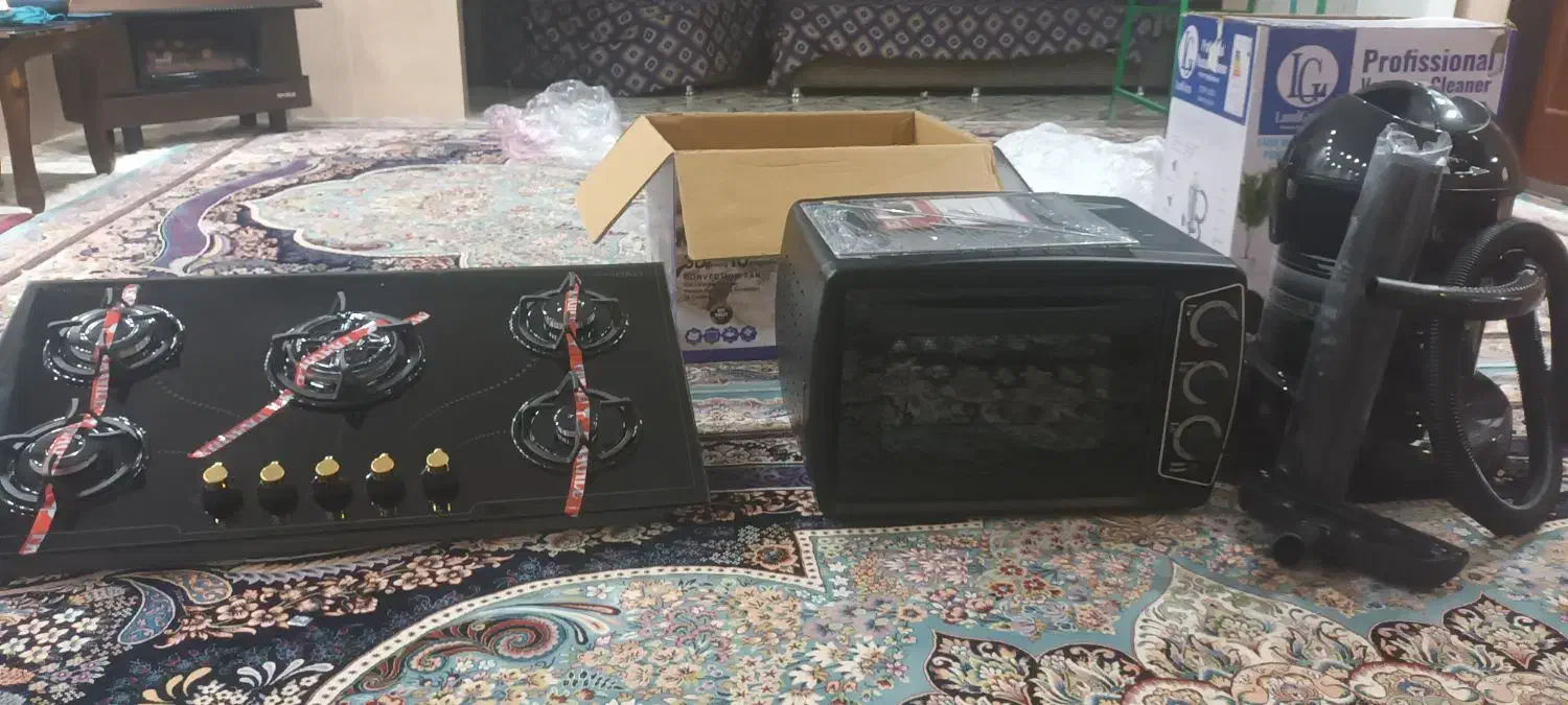 جارو برقی و اون توستر و گاز رومیزی ایتالیایی|اجاق گاز و لوازم برقی پخت‌وپز|هفدر, |دیوار