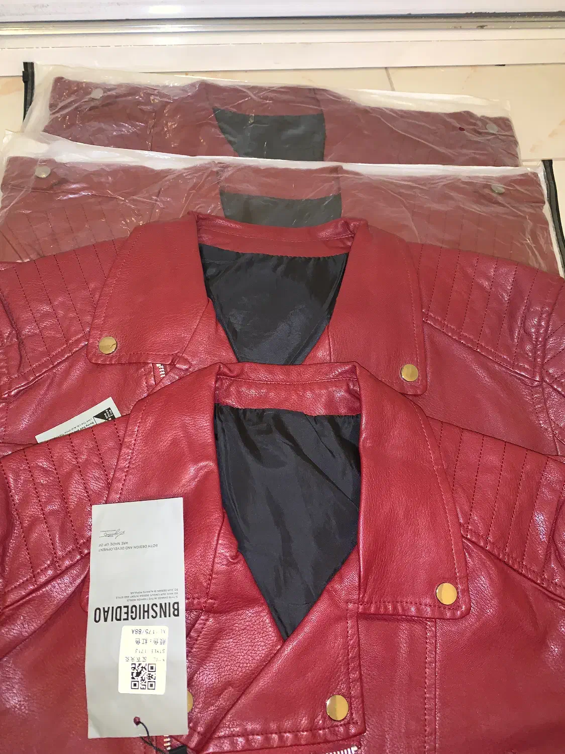 کاپشن چرم BINSHIGEDAO|لباس|پردیس, فاز ۳|دیوار