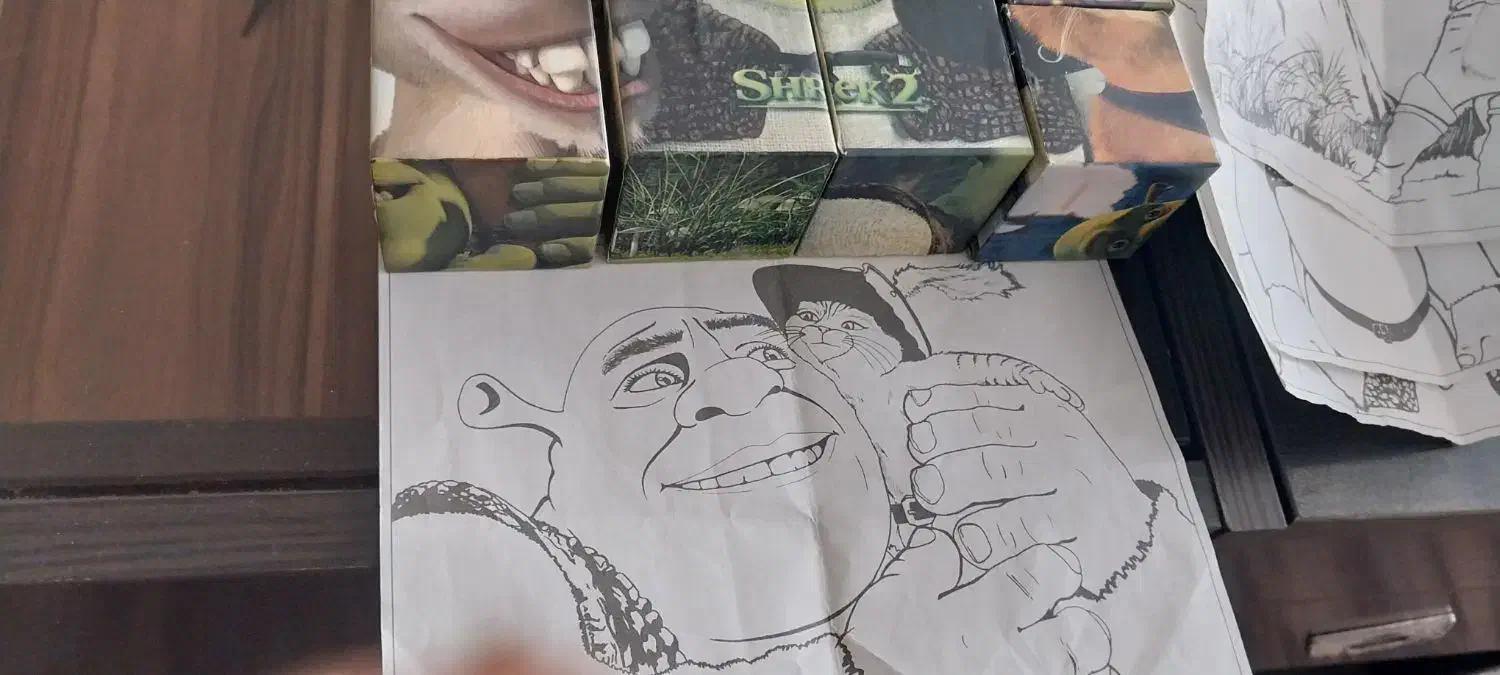 پازل ۴ بعدی شرک|اسباب‌‌بازی|اراک, |دیوار