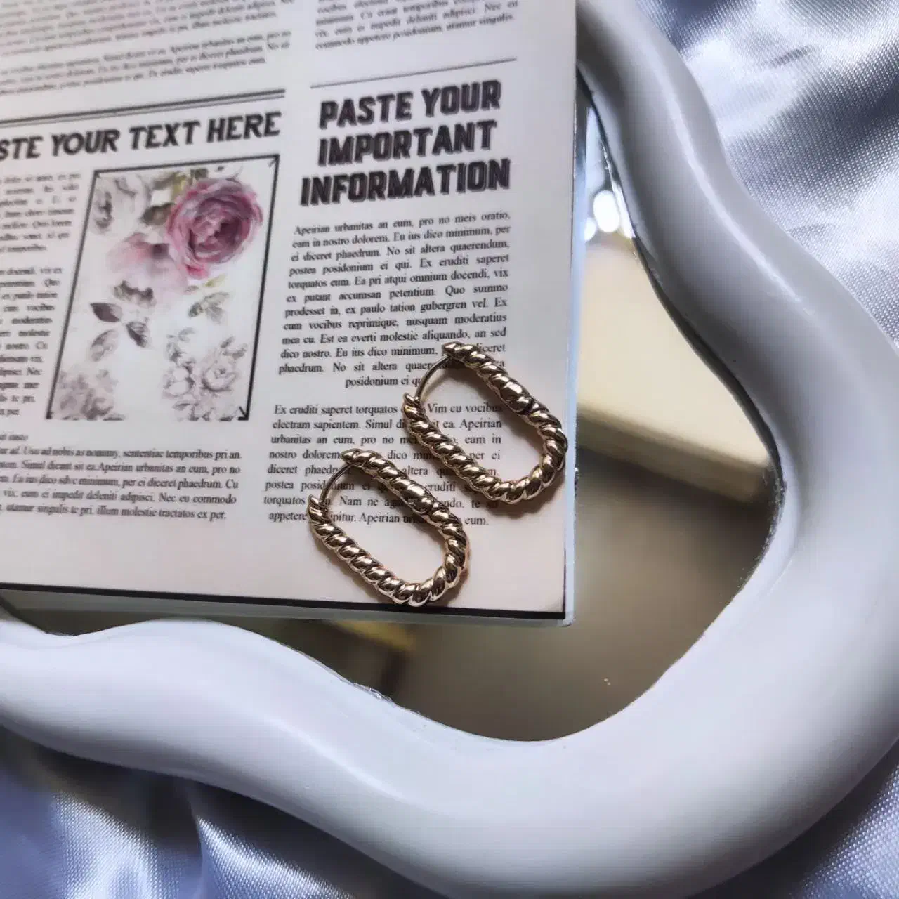 گوشواره مینمال|بدلیجات|پاکدشت, پاکدشت (مامازند)|دیوار