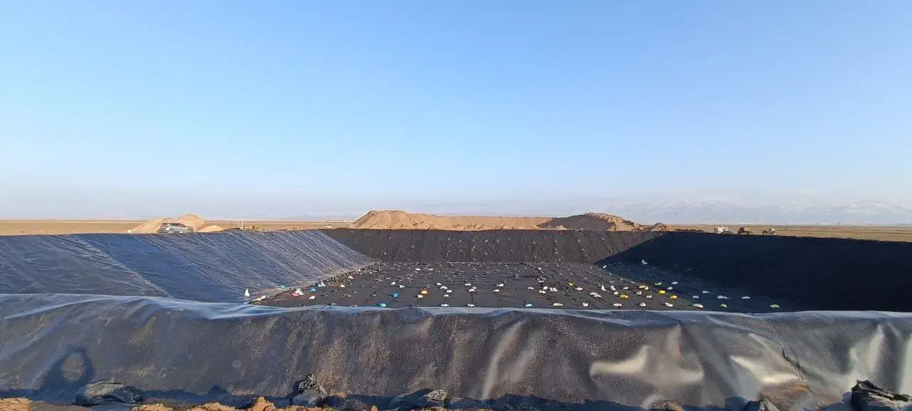 استخر پلیمری کشاورزی با ورق ژئوممبران|خدمات باغبانی و درختکاری|سراب, |دیوار