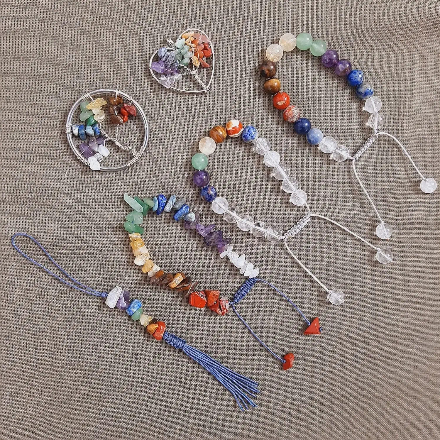 سنگ آمیتیست  سلنایت هفت چاکرا|جواهرات|جم, |دیوار