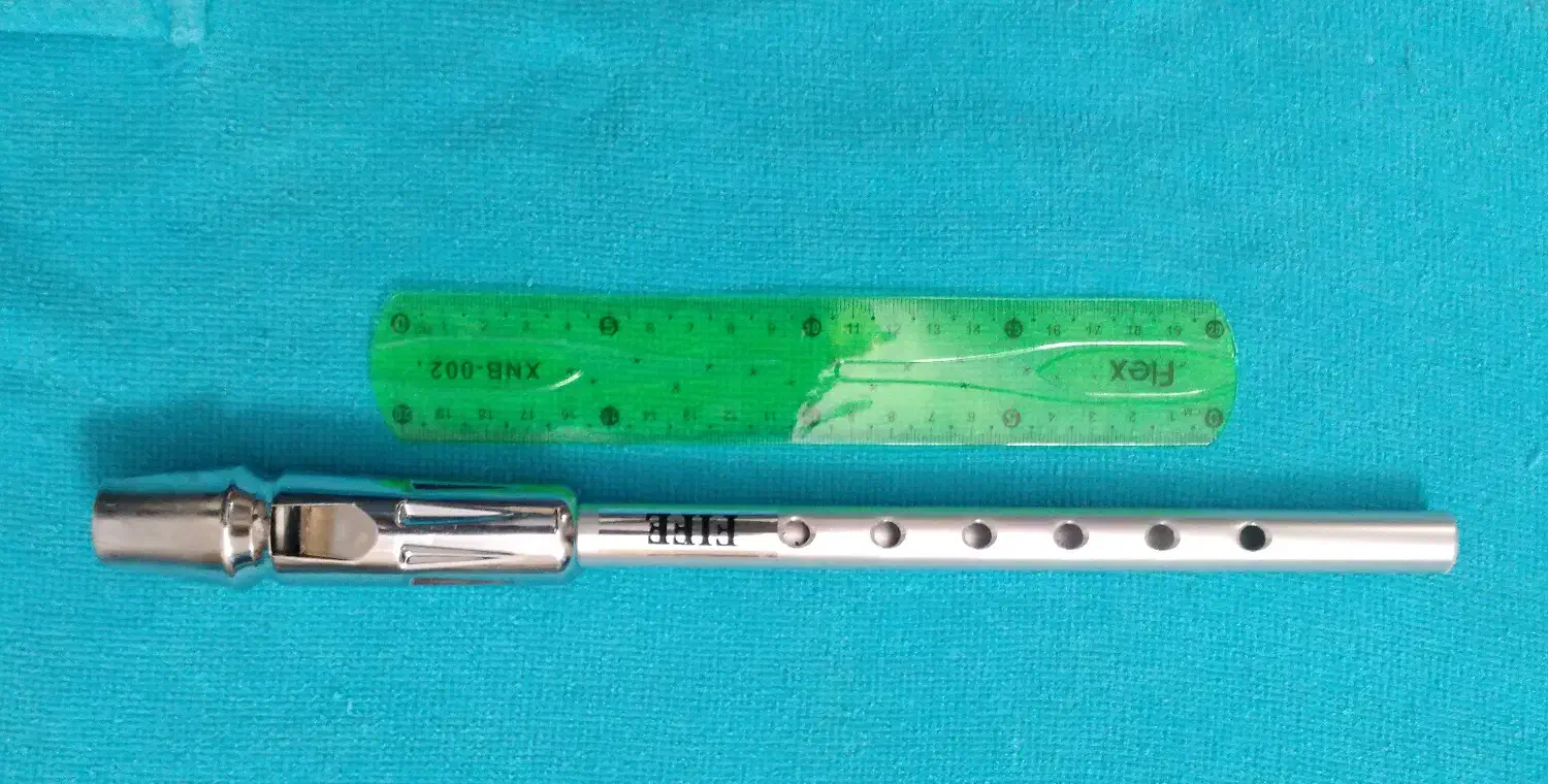 فلوت نو و بسیار زیبا فلزی|سازهای بادی|اراک, |دیوار