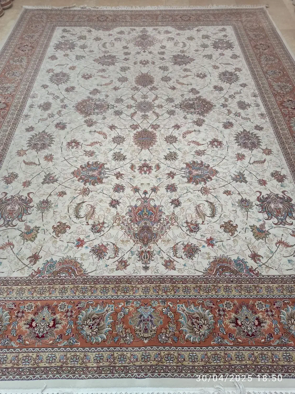 فرش کارکرده پرهام/۱۲متری شونهر ۷۰۰ شانه /دو تخته)|فرش|مشهد, حجاب (شهرک غرب)|دیوار