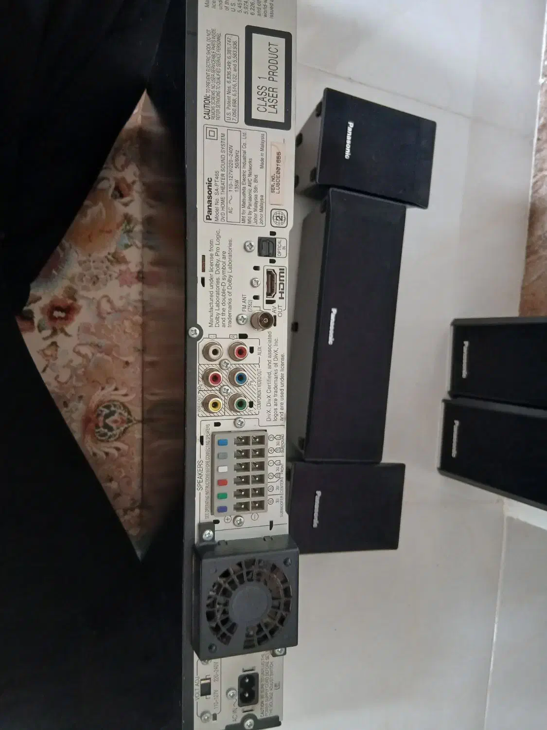 دی وی دی پاناسونیک|پخشکننده DVD و ویدیو|کرج, کمالشهر|دیوار