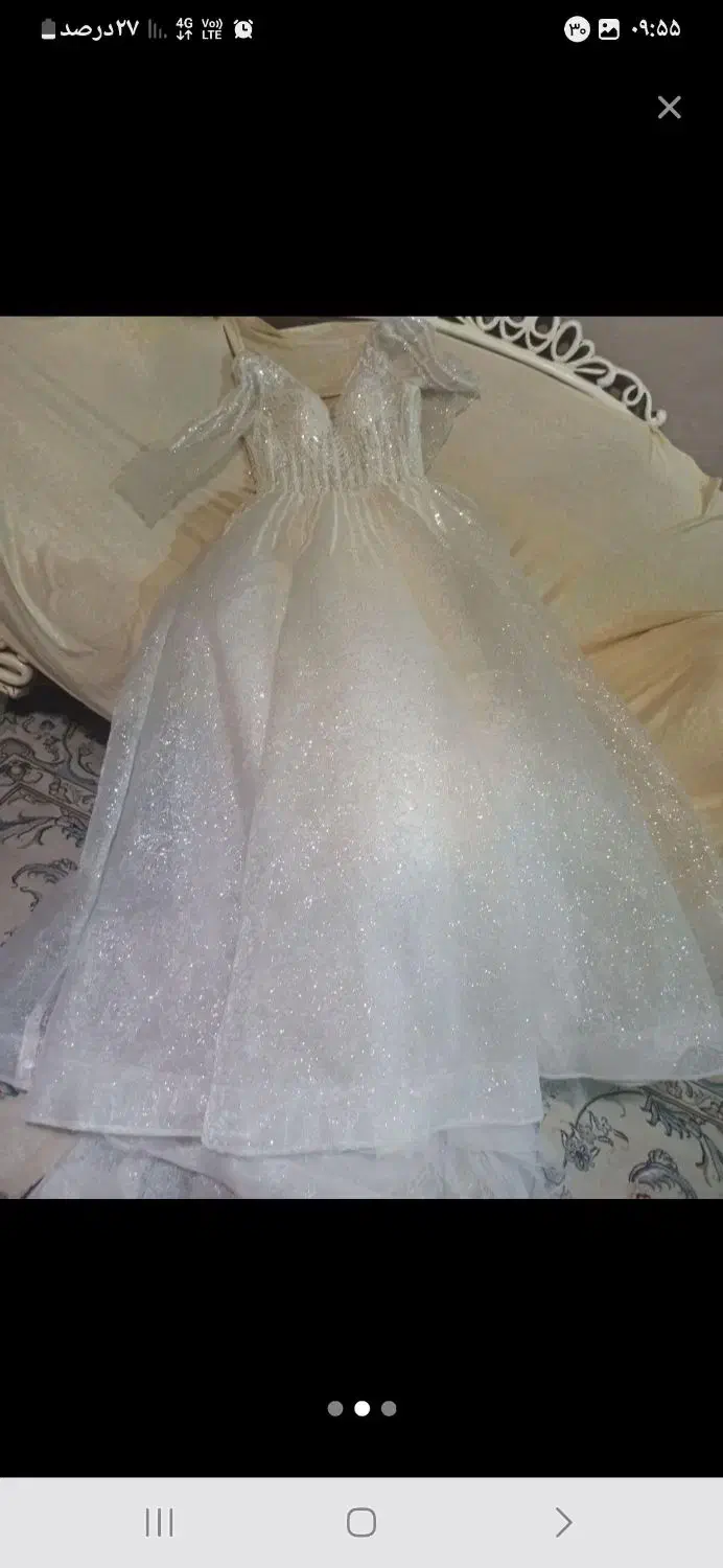 لباس عروس عربی با تور شاین درخشان|لباس|شیراز, شهرک گلستان شمالی|دیوار