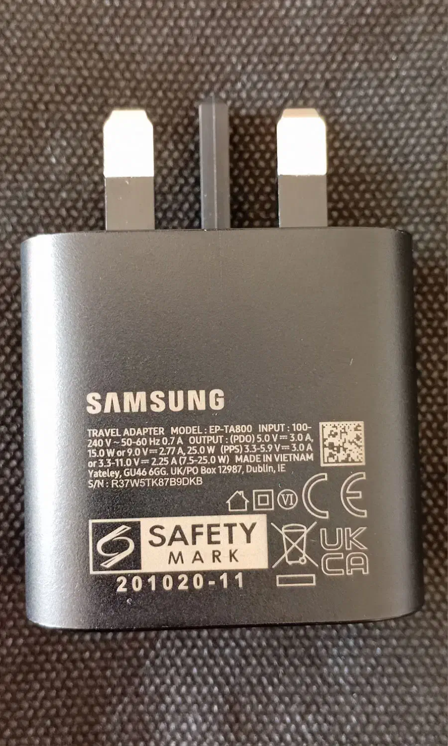 شارژر اصلی ویتنام سامسونگ ۲۵ وات نو|لوازم جانبی موبایل و تبلت|تهران, اقدسیه|دیوار
