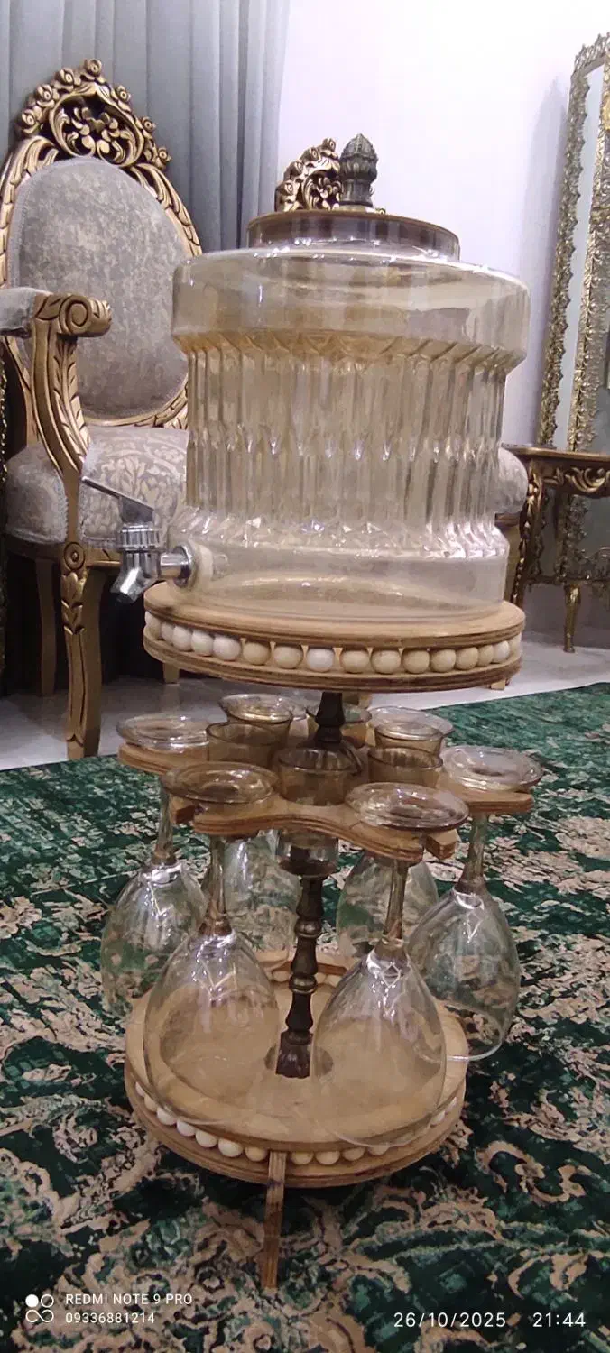 کلمن شربت جام لیوان شیشه ی|ظروف سرو و پذیرایی|مشهد, کارمندان دوم|دیوار