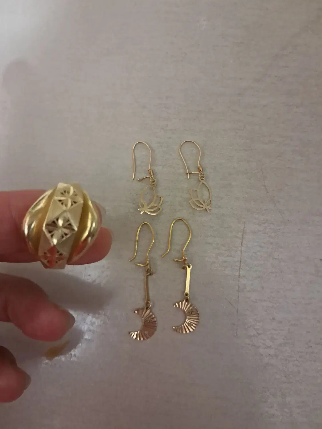 با ۵ درصد گوشواره  انگشتر طلا پلاک|جواهرات|زنجان, |دیوار