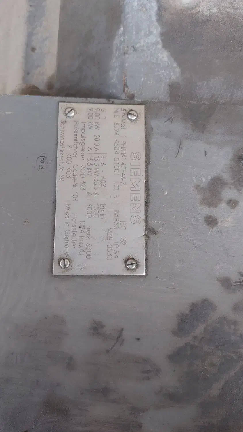 سروو موتور زیمنس ۹ کیلووات|ماشین‌آلات صنعتی|اندیشه, شهرک المهدی|دیوار