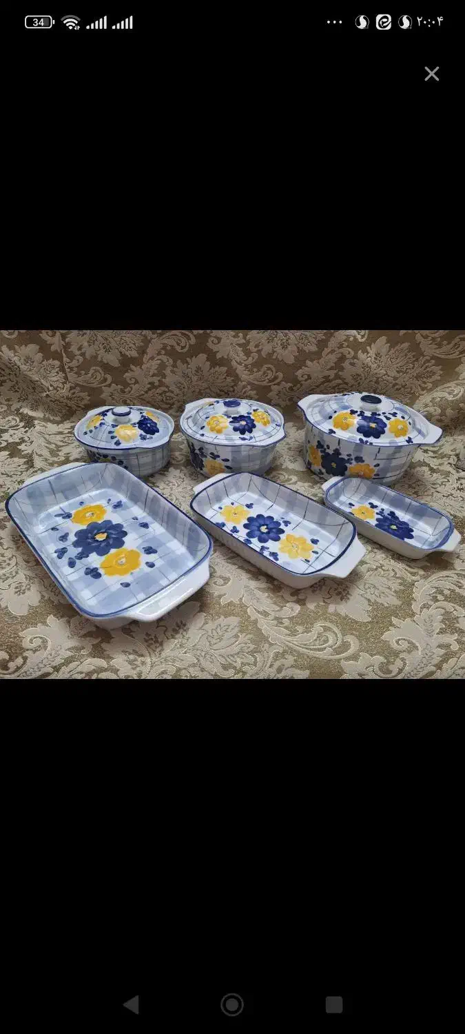 قابلمه و ماهیتابه گل پنبه ای|ظروف پختوپز|مشهد, گلبرگ|دیوار