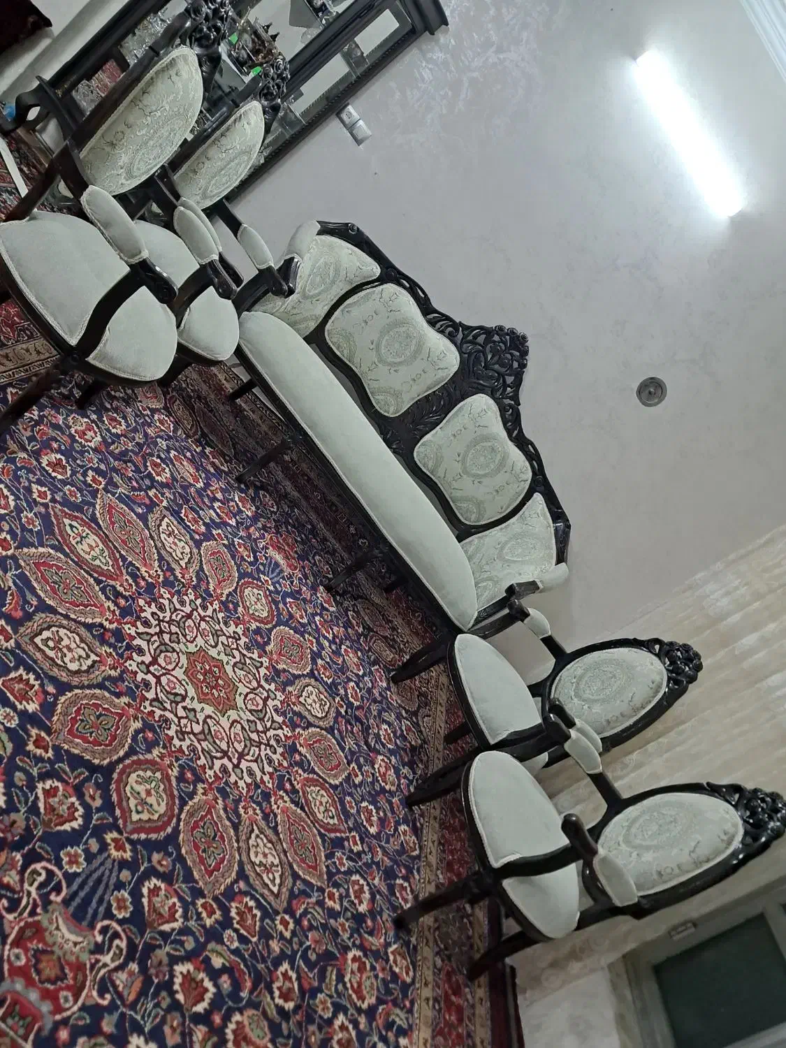 مبل ۷نفره با جلو مبلی|مبلمان خانگی و میز عسلی|خوی, |دیوار