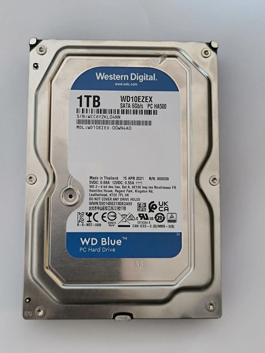 دوعدد هارد یک ترابایت و ۵۰۰ گیگ بلو وسترن دیجیتال|قطعات و لوازم جانبی رایانه|نهاوند, |دیوار