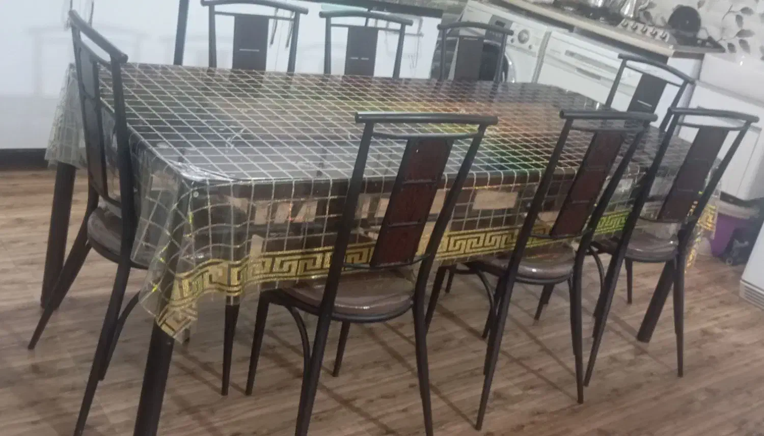 میز نهار خوری 8نفره|میز و صندلی غذاخوری|تربت جام, والفجر|دیوار