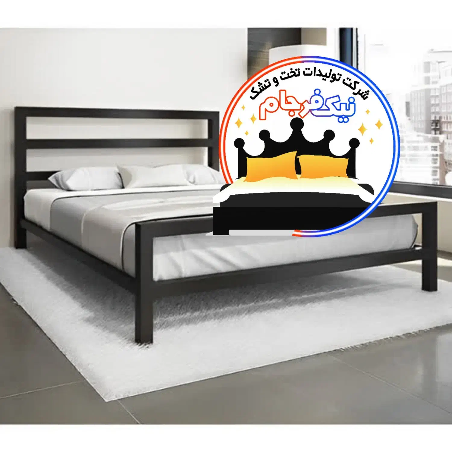 تخت خواب ۲ دو نفره(تختخواب ۲دونفره) مدل هستی|تخت و سرویس خواب|مشهد, سپاد|دیوار