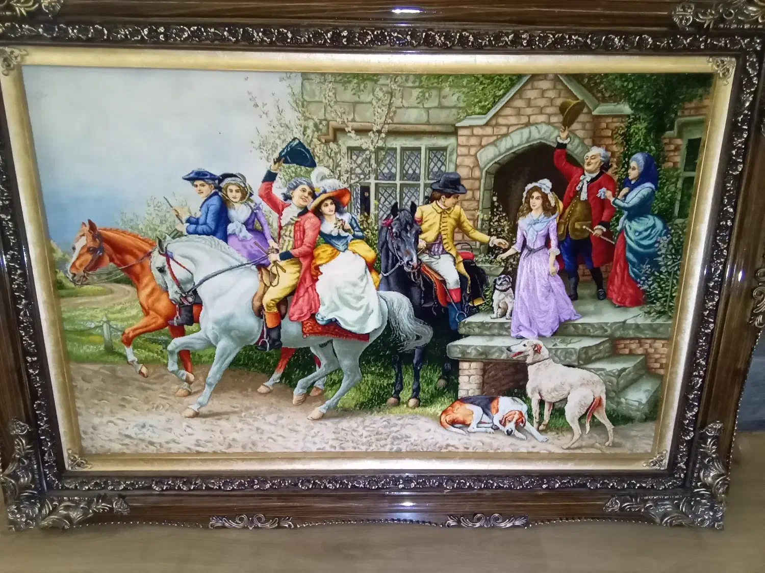 تابلو فرش بدرقه چله ابریشم|تابلو فرش|اردبیل, |دیوار