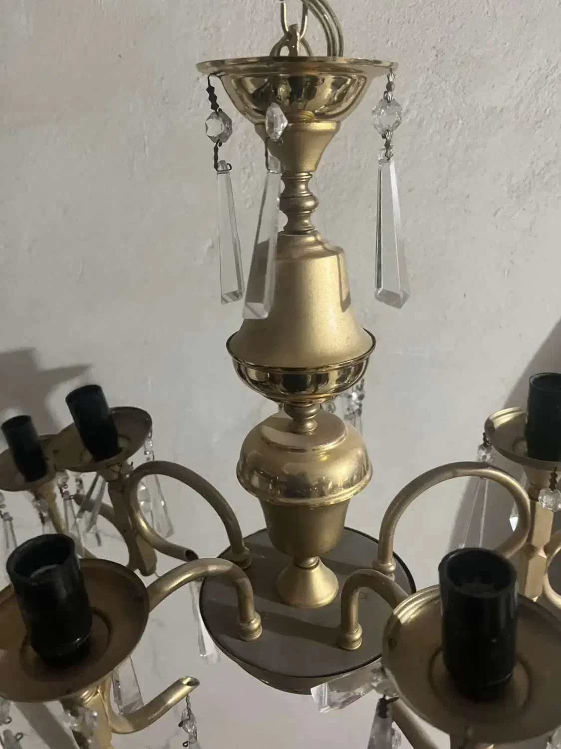 لوستر طلایی 10 شعله|لوستر و چراغ آویز|تهران, سلسبیل شمالی|دیوار