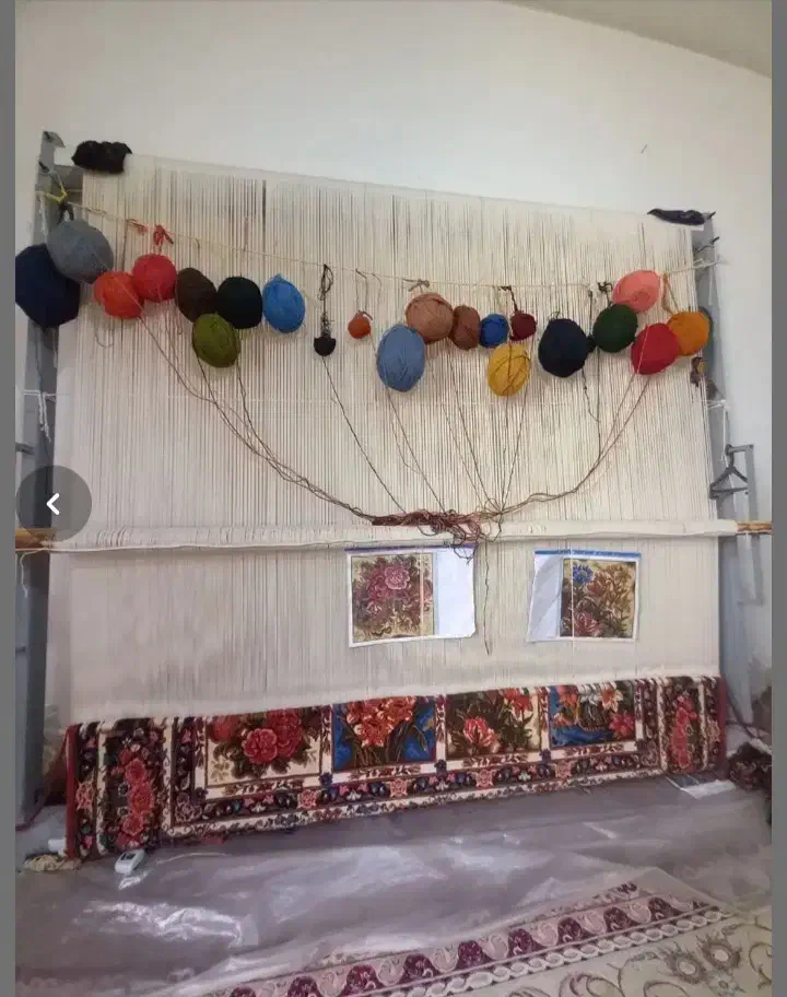 قالی نیمه بافته|فرش|شهرکرد, |دیوار