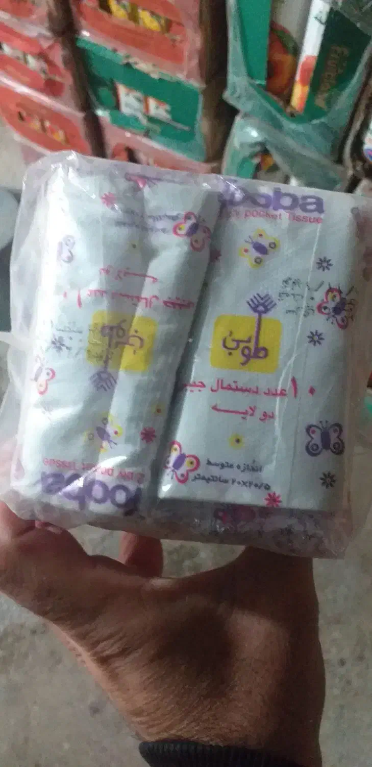 دستمال جیبی مخصوص بهداشتی و سوپر مارکت ها|مواد شوینده و دستمال کاغذی|بروجرد, |دیوار