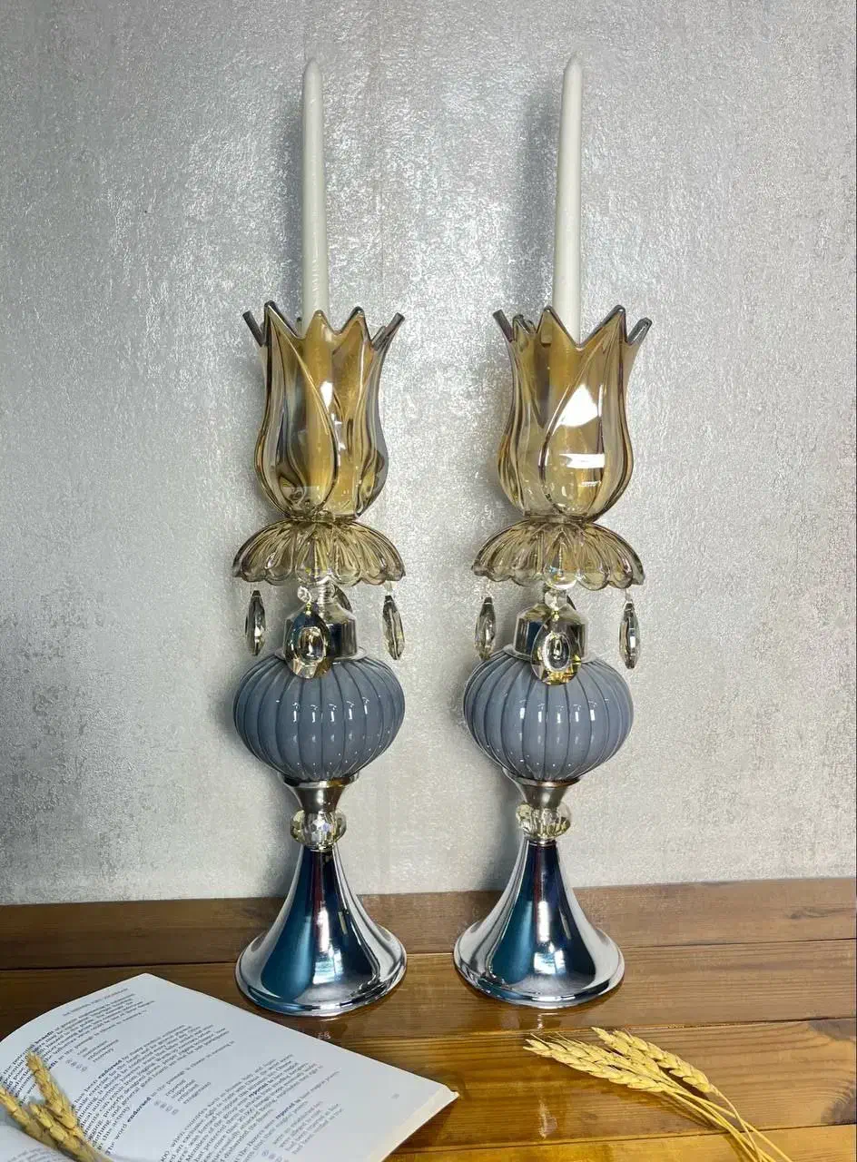 شمعدان لاله جفتی|صنایع دستی و سایر لوازم تزئینی|هشتگرد, شهرک ولیعصر (مصلی)|دیوار