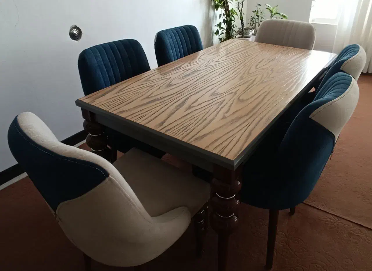 میز ناهارخوری ۶نفره|میز و صندلی غذاخوری|سمیرم, |دیوار