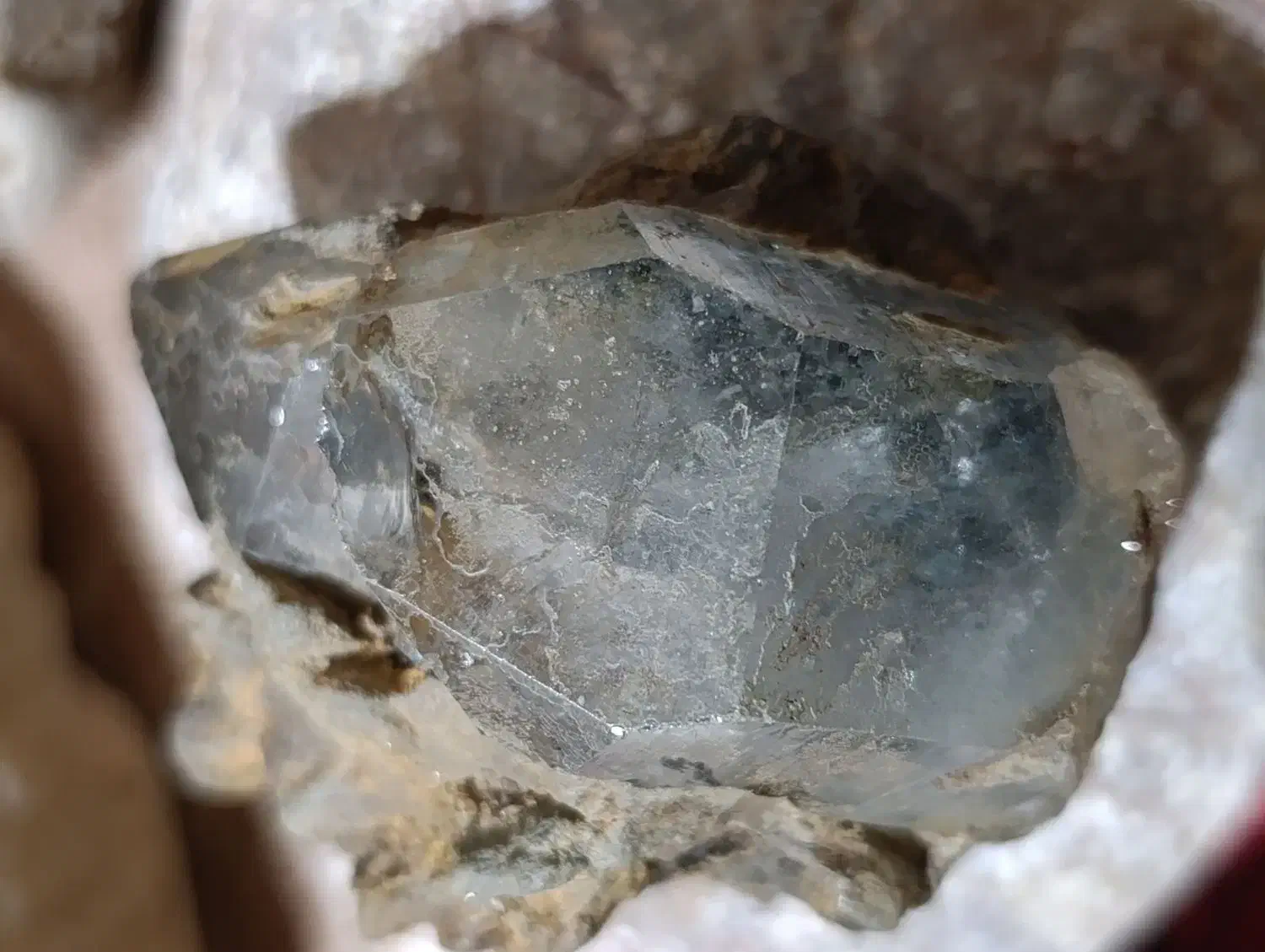 سنگ الماس هرکیمر خزهای ۴۰۰ میلیون ساله|جواهرات|لنگرود, |دیوار