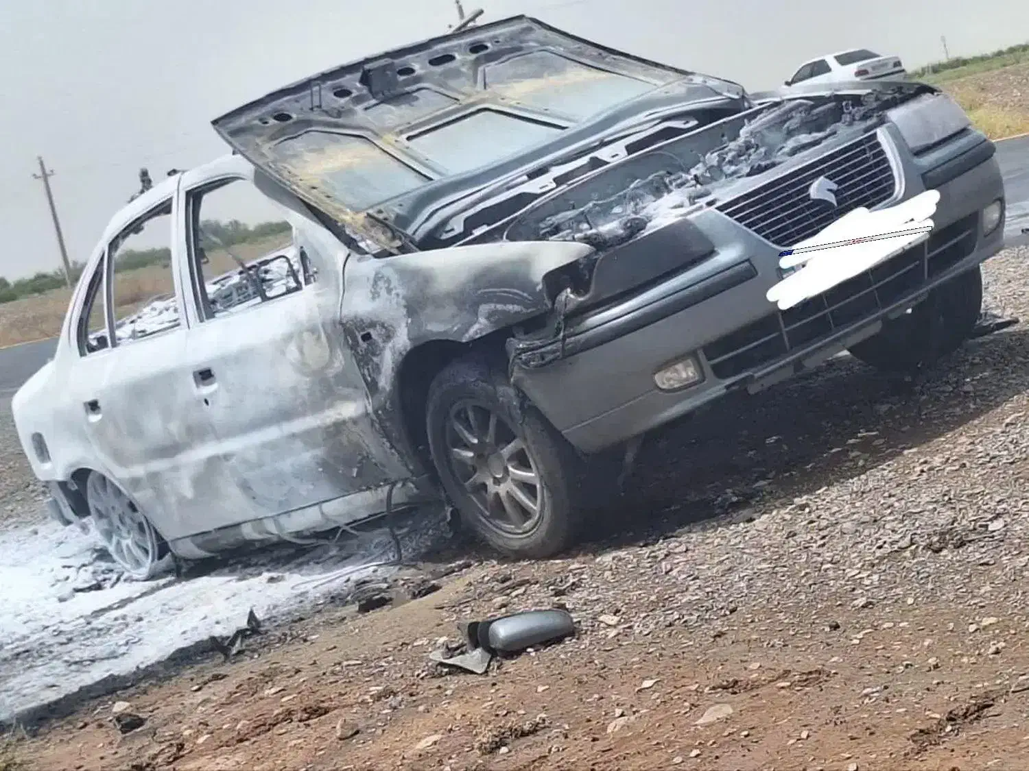 سمند سوخته موتور گیربکس سالم|خودرو سواری و وانت|قم, شهر قائم|دیوار