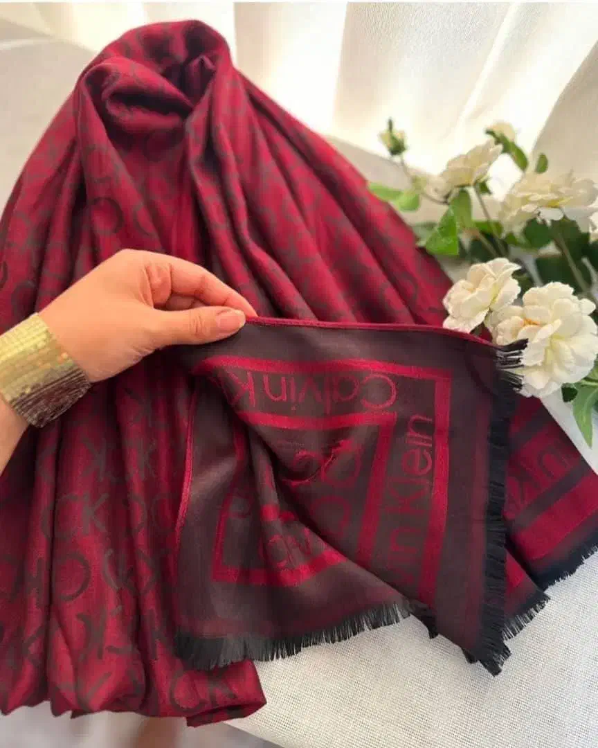 شال زرشکی ژاکارد کشمیر دورو|لباس|تهران, افسریه جنوبی|دیوار