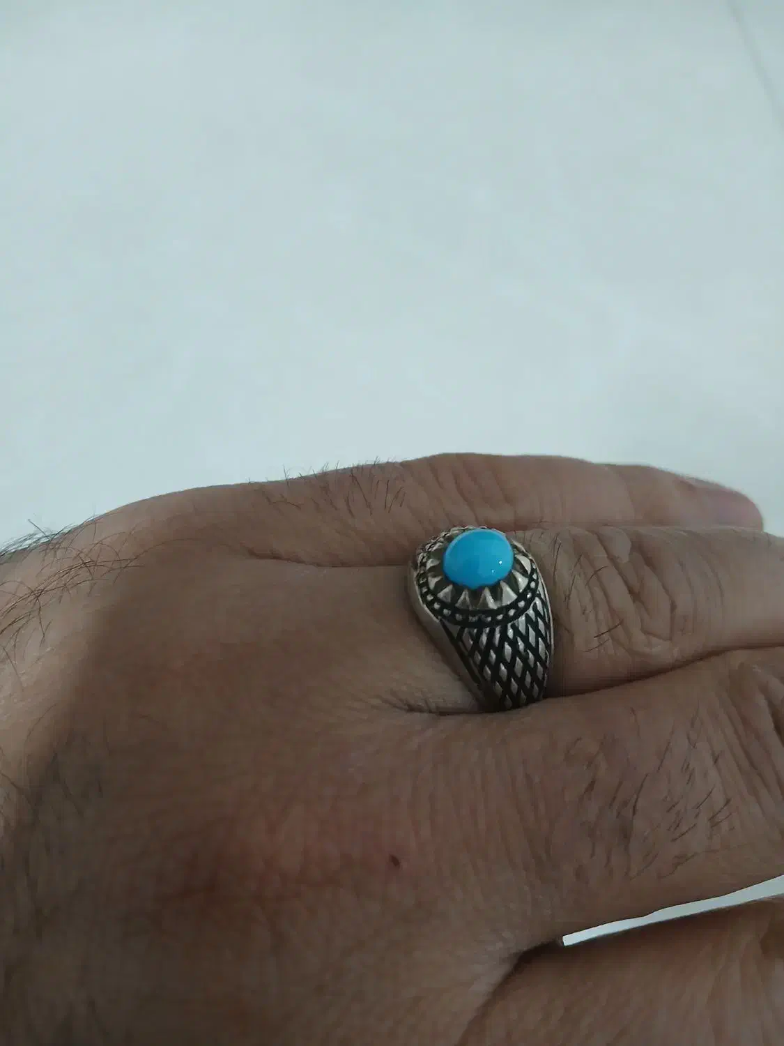 انگشتر نقره فیروزه نیشابور|جواهرات|مشهد, شیرودی|دیوار