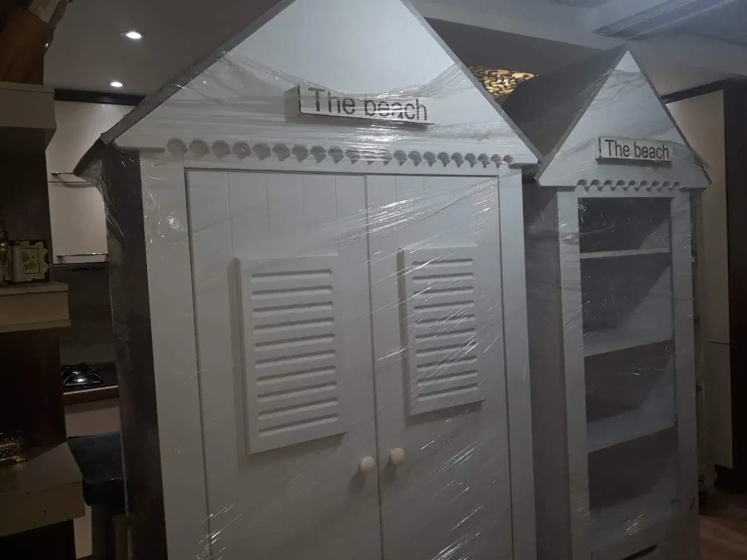 ویترین و کمد طرح کلبه|جاکفشی، کمد، دراور|کلاچای, |دیوار