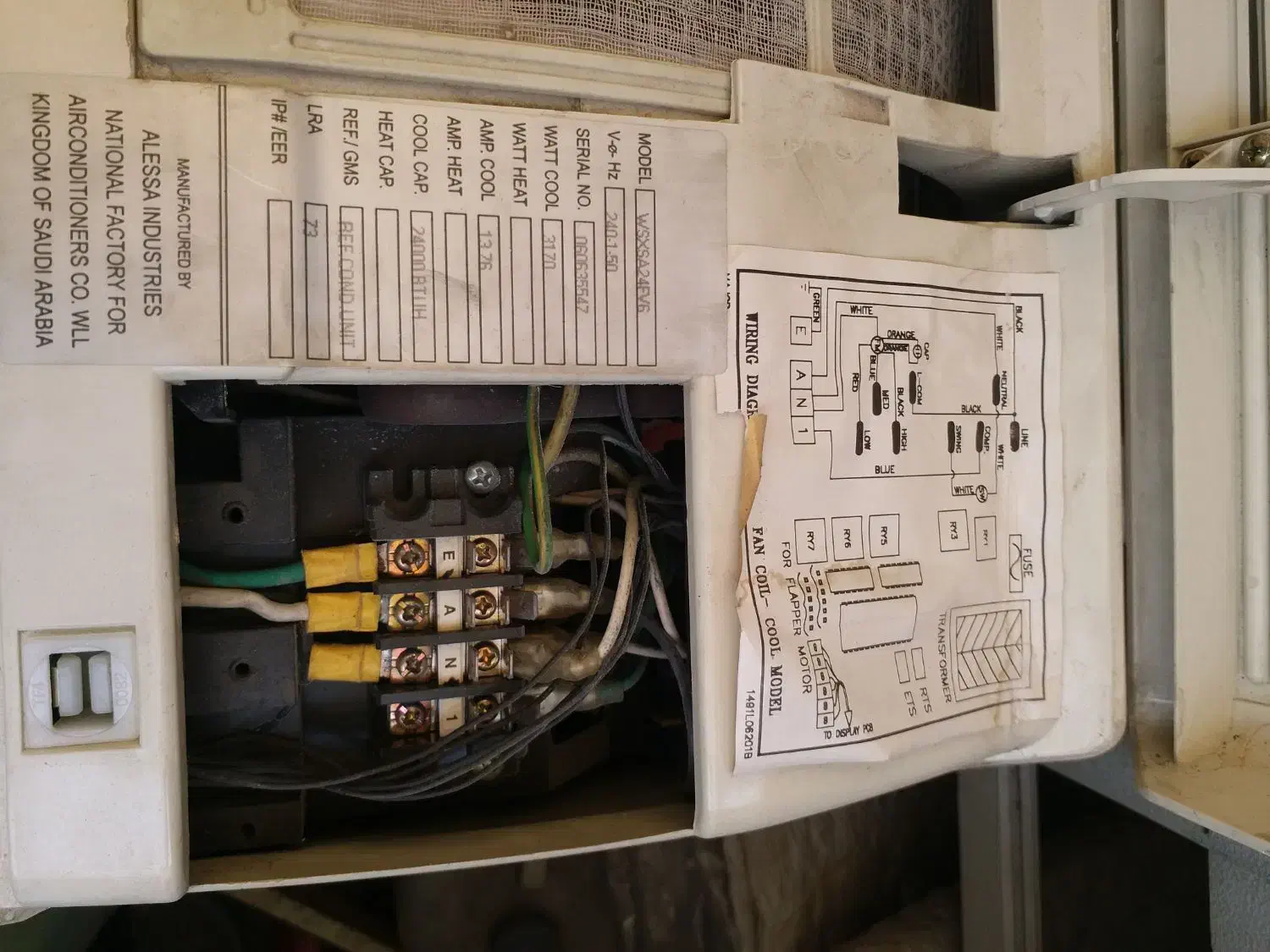 پنل کولرگازی وستینگ هاوس|کولر گازی و فن‌کوئل|تبریز, |دیوار