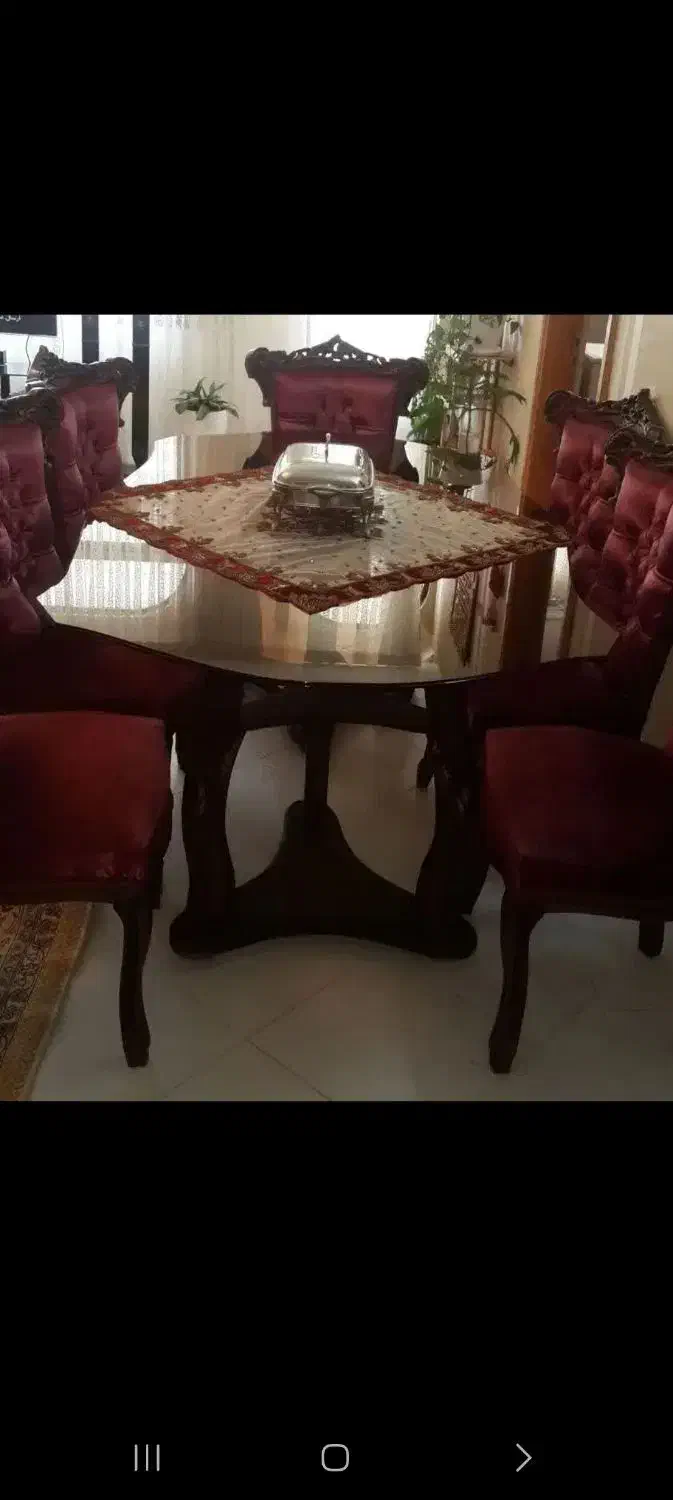 ناهارخوری ۸ نفره درحد نو|میز و صندلی غذاخوری|اصفهان, جلالیه|دیوار