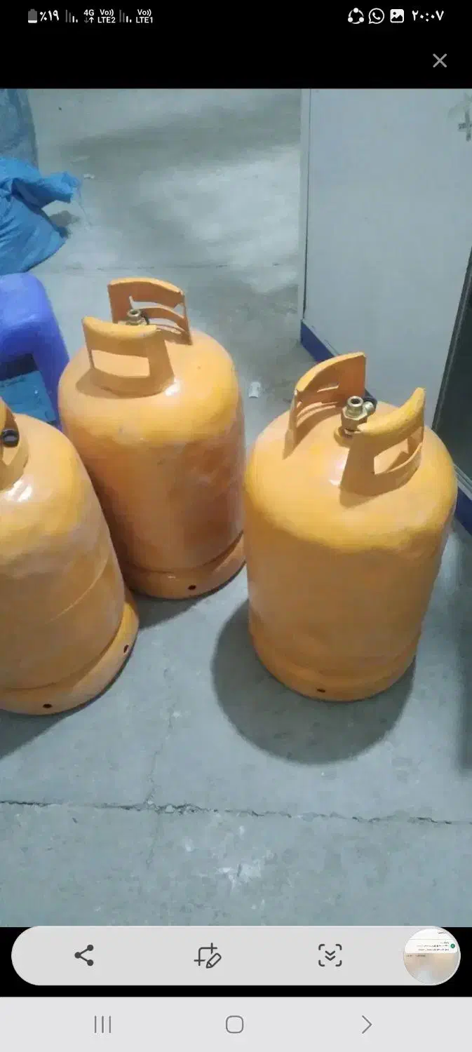 ۶عدد کپسول زرد ایران گاز|اجاق گاز و لوازم برقی پختوپز|خاش, |دیوار