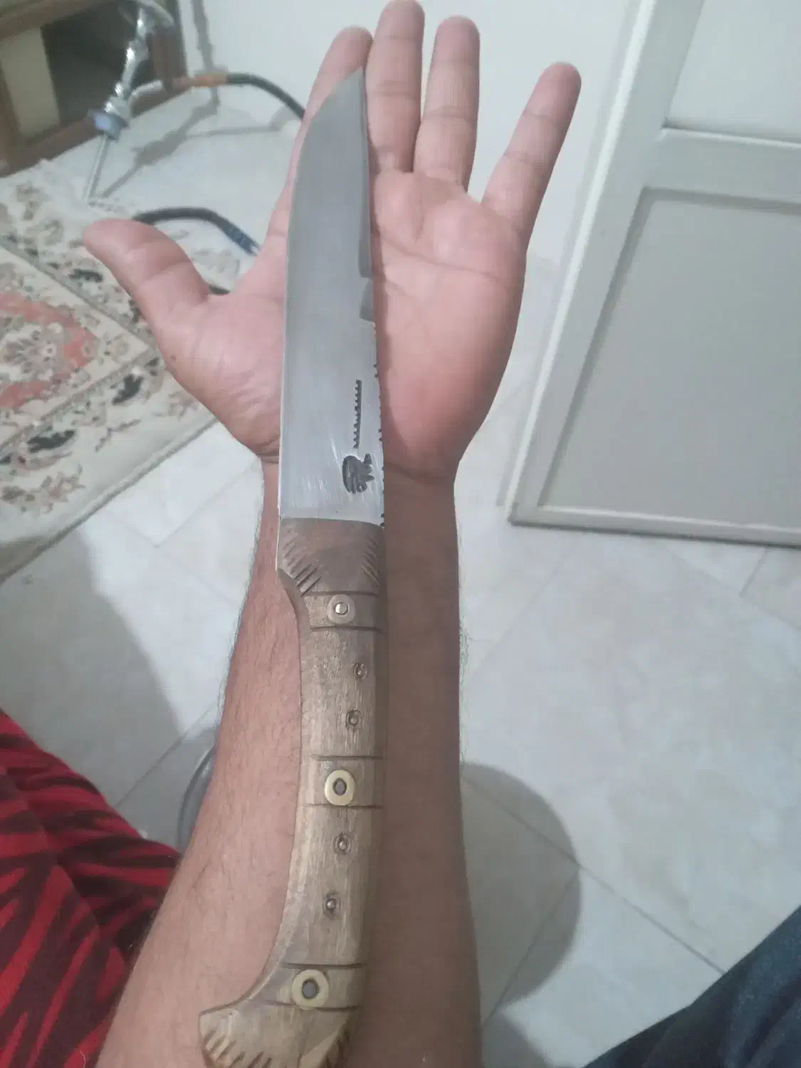 چاقو علی قمی دسته چوبی|ابزارآلات|ورامین, شهرک فجر|دیوار