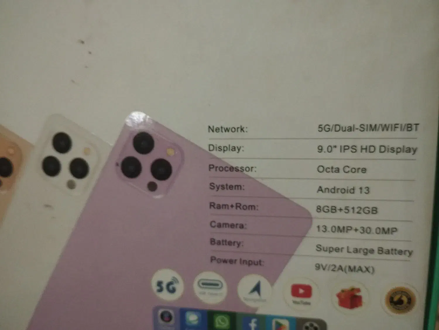 تبلت 9. اینچ|تبلت|ارومیه, |دیوار