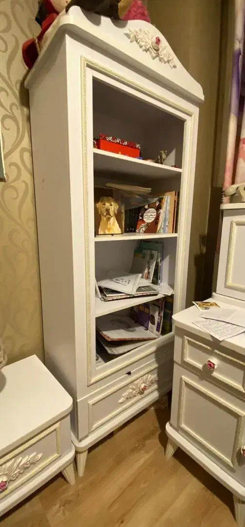 سرویس اتاق خواب دخترانه نوجوان برند بامبینو|تخت و سرویس خواب|قائمشهر, |دیوار