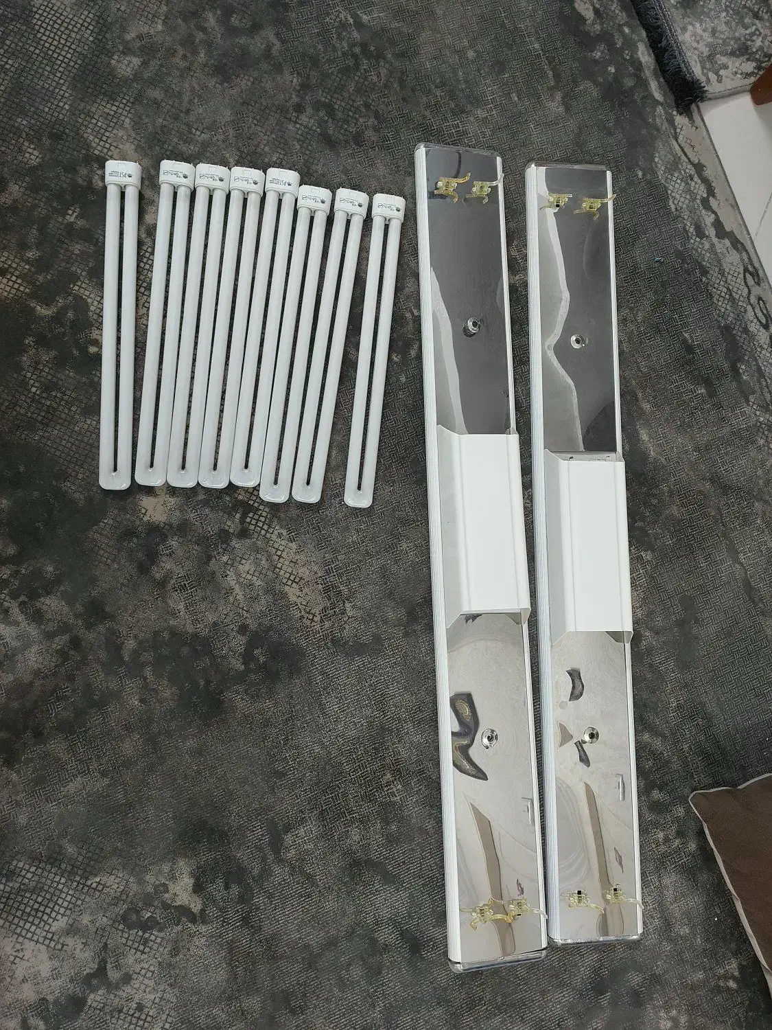 دو عدد قاب مهتابی + ۸ عدد لامپ|لامپ و چراغ|قم, باجک دو|دیوار