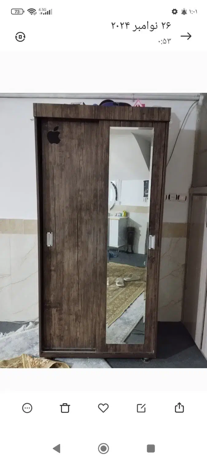 کمد لباس در حد نو|جاکفشی، کمد، دراور|اسفراین, |دیوار