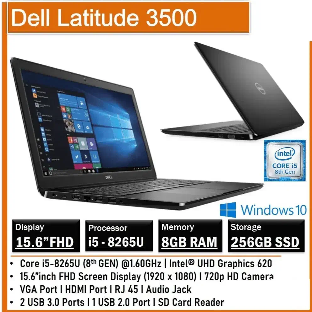 لپ تاپ dell 3500|رایانه همراه|بندرعباس, |دیوار