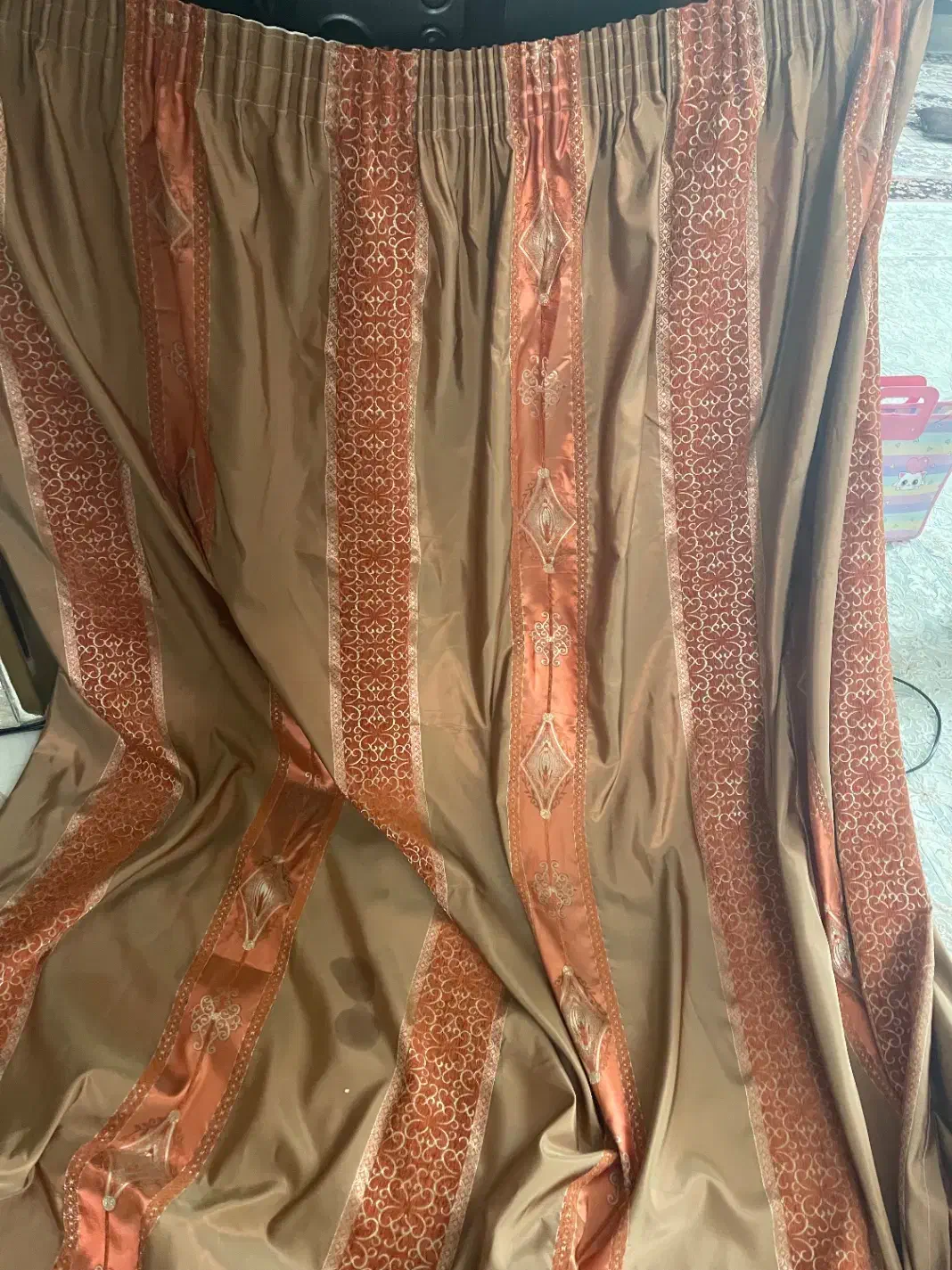 پرده با میل پرده ها ویک جفت رویه بالشت فقط ۳۰۰|پرده، رانر، رومیزی|بندر کنگان, |دیوار